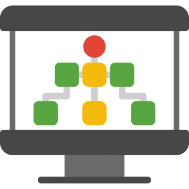 bilgisayar izleyici vektör simgesi