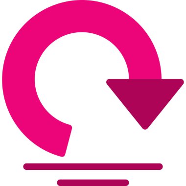 Yön ok simgesi, vektör illüstrasyonu