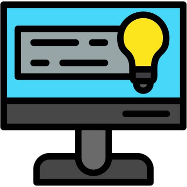 bilgisayar masaüstü fikir simgesi