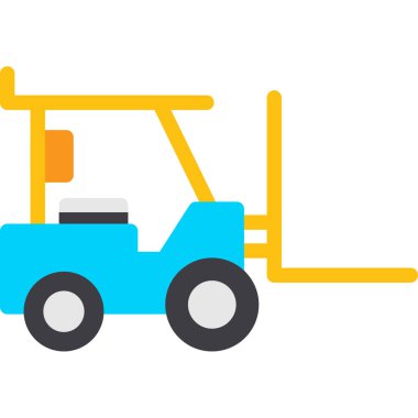 İnşaat renkli vektör simgesi.