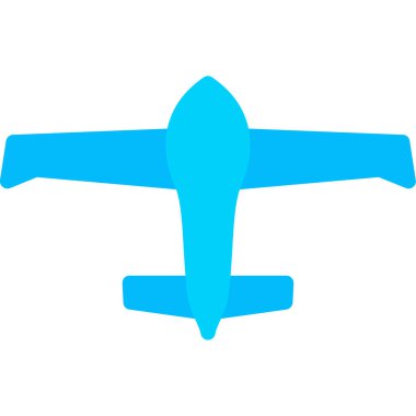 Uçak vektör simgesi. düz çizim tasarımı.