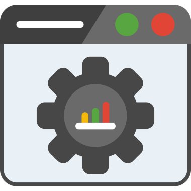 veri ayarları vektör simgesi