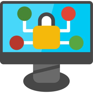 bilgisayar güvenlik sistemi simgesi