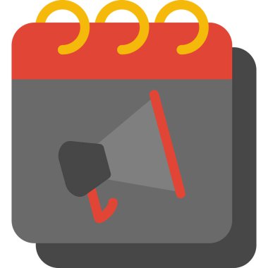 Takvim simgesi, vektör çizimi