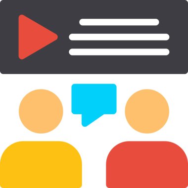 Konuşma baloncukları simgesi, vektör illüstrasyonu