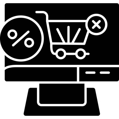 Alışveriş arabası simgesi, vektör illüstrasyonu