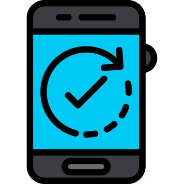 akıllı telefon simgesi vektör illüstrasyonu