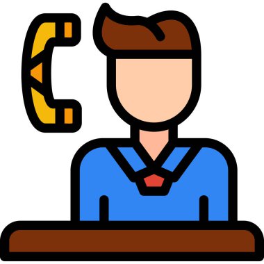 Müşteri hizmetleri çağrı simgesi