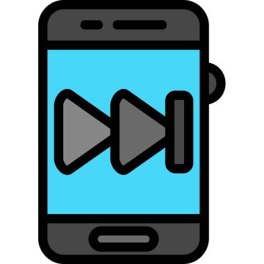 Akıllı telefon. Web simgesi basit illüstrasyon