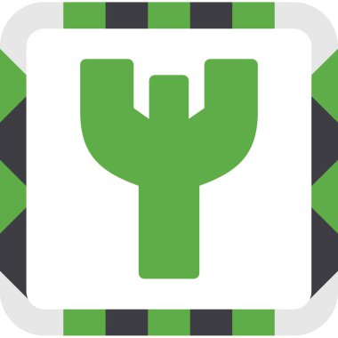 Tek bir izole simgenin vektör illüstrasyonu