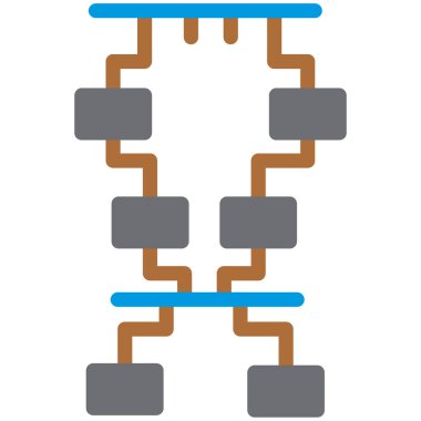Modern b 'nin vektör illüstrasyonu eksik simgesi