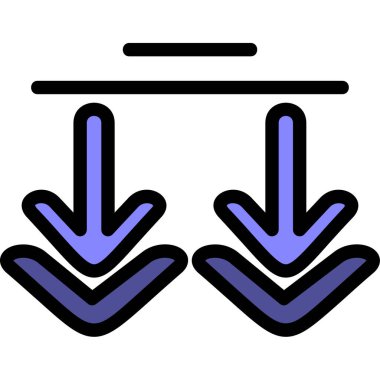 ok simgesi, vektör illüstrasyonu