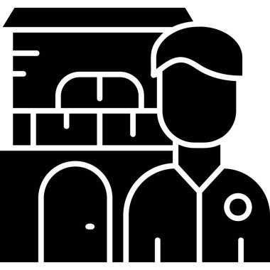 inşaat mühendisi simgesi ana hatları biçiminde