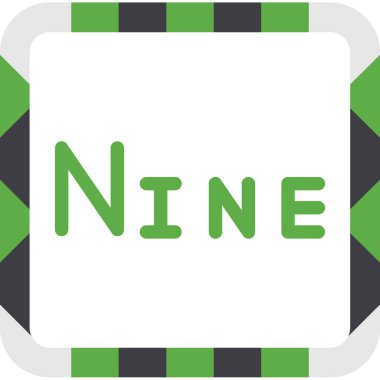 uzun gölge harfli düz simge