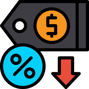 indirimli para indirimi simgesi