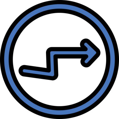 ok simgesi vektör illüstrasyonu