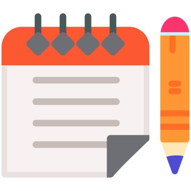 kalem ve silgi vektör çizimi