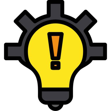 ampul simgesi vektör illüstrasyonu