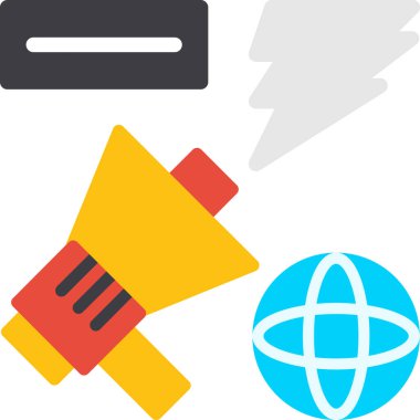 Reklamınız ve işiniz için vektör rengi illüstrasyonu