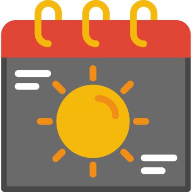 Takvim. Web simgesi basit illüstrasyon