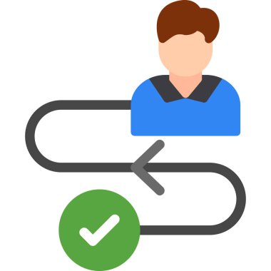 kontrol listesi simgesi, basit vektör illüstrasyonu