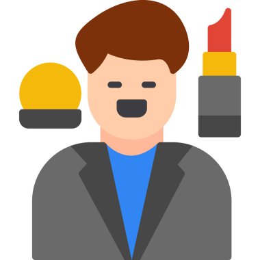 avatar erkek simgesi düz stil