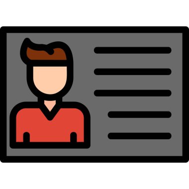 kullanıcı profili simgesi, vektör illüstrasyonu