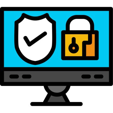 İnternet güvenlik koruma simgesi