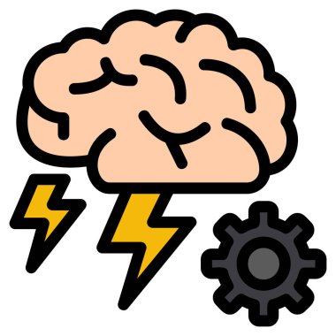 beyin fikri fırtına simgesi