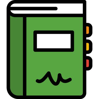 Kitap kitaplığı simgesi - taslak biçimi