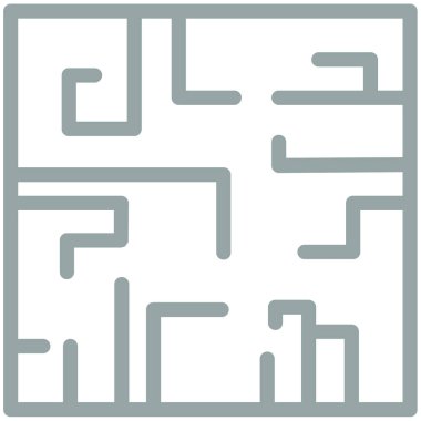 Labirent labirent simgesi ana hat biçiminde