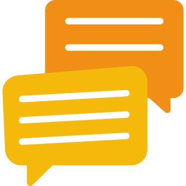 Mesaj var. Web simgesi basit illüstrasyon