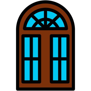 Pencere. Web simgesi basit illüstrasyon