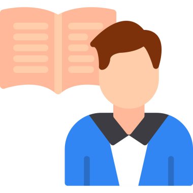 kitap simgesi, vektör illüstrasyonu