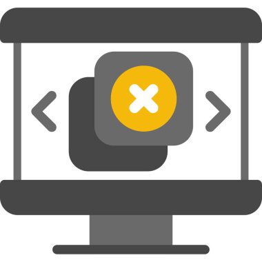 Bilgisayar kodlama izleyici simgesi doldurulmuş ana hatlar biçiminde