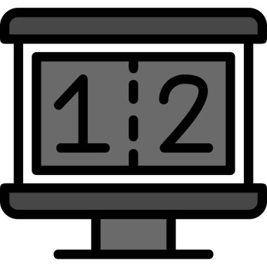 Dolu saat tarih simgesi - özet biçimi