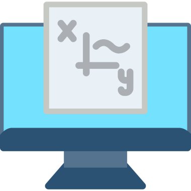 Bilgisayar. Web simgesi vektör illüstrasyonu