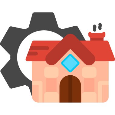 ev simgesi vektör illüstrasyonu