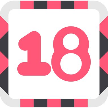 Modern takvim simgesinin vektör illüstrasyonu