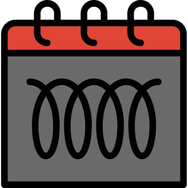 Takvim simgesi, vektör çizimi