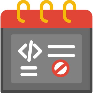 veri geliştirme düz vektör simgesi