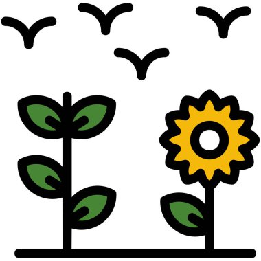 bitki bahçesi simgesi ana hatlarıyla