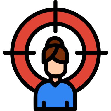 Hedef. Web simgesi basit tasarım