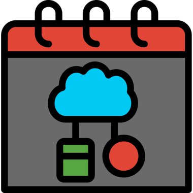 günlük takvim simgesi - taslak biçimi