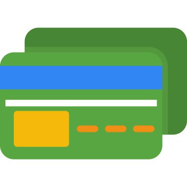 Banka kartı vektör simgesi