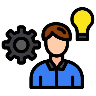 tasarım ana hatları biçiminde yaratıcı fikir yenilik simgesi