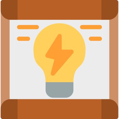 fikir simgesi, vektör illüstrasyonu