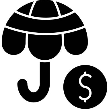 Para için. Web simgesi basit illüstrasyon