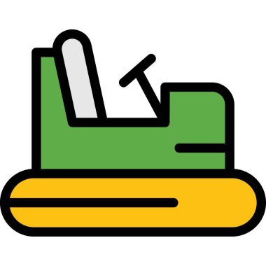 Dikiş makinesi simgesi rengi dış hat vektörü