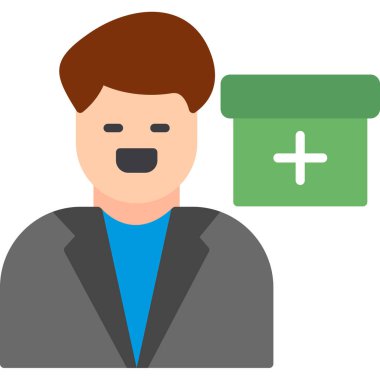 Avatar Adam vektör illüstrasyonu